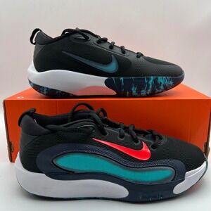Nike Air Zoom Isofly Basketball Shoes Kids 5.5Y‎ Black Teal Crimson Mesh